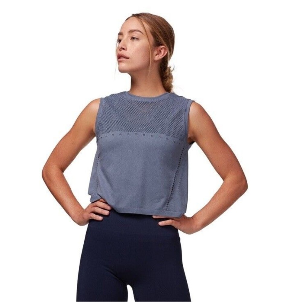 Varley Crestway Tank Top Blue Gray Size S/M Activewear
